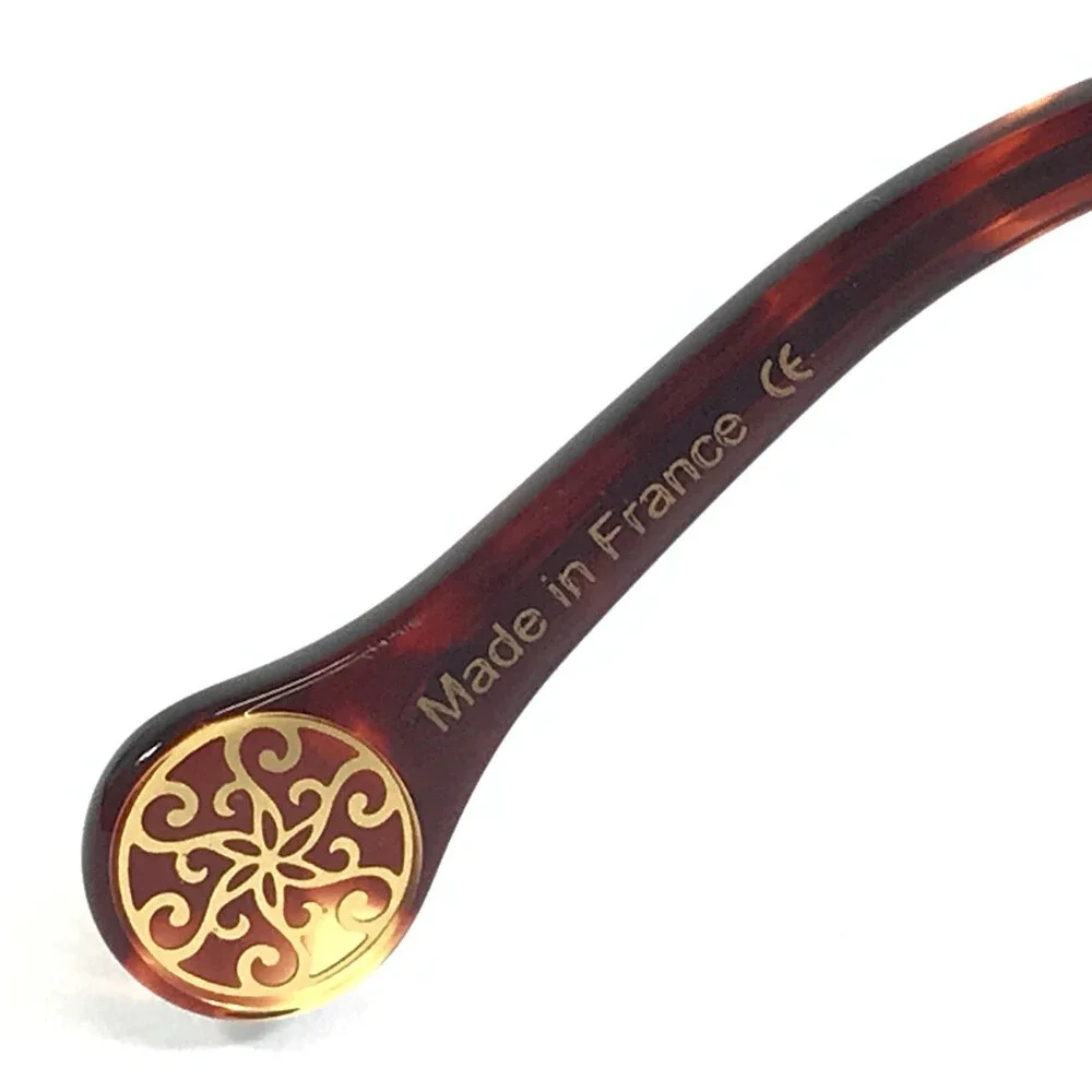 BOZ Eyeglasses Frames WELL 7092 Purple Brown Cat Eye Half Rim 52.5-18-140